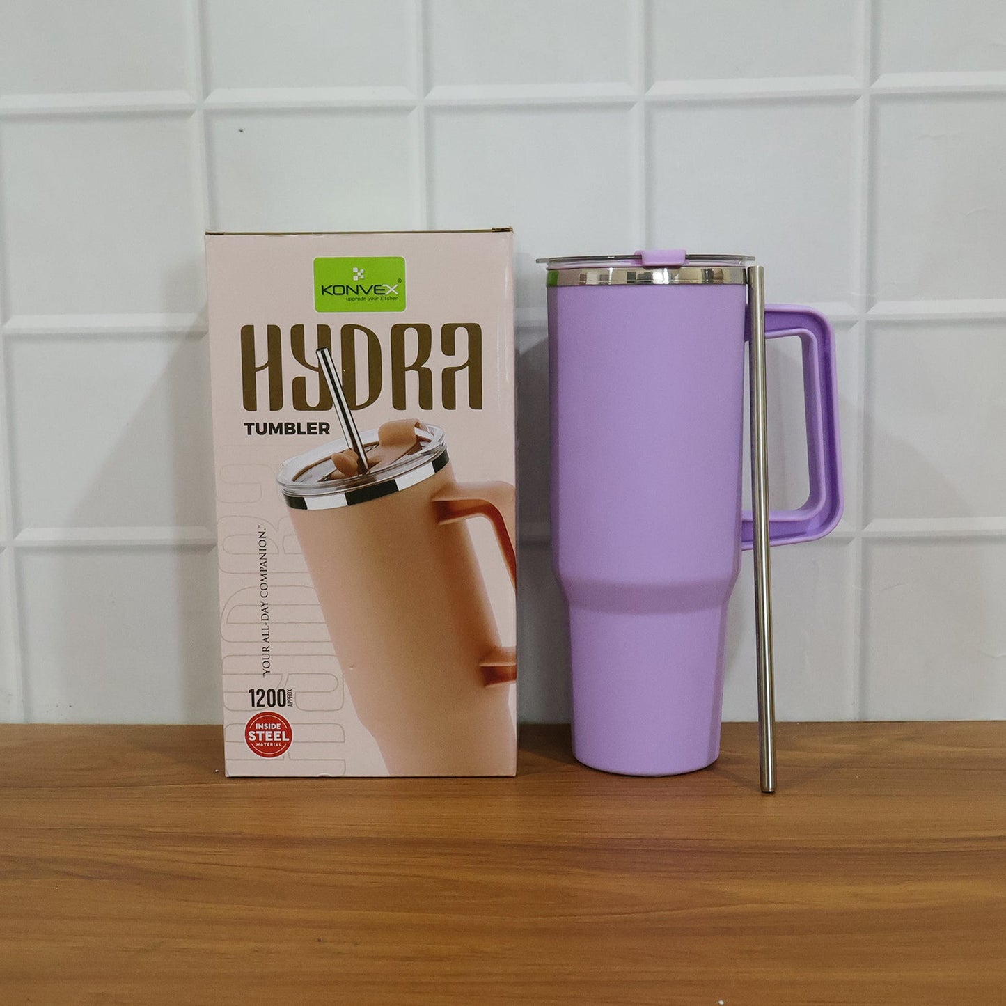 Konvex tumbler lifestyle in-use shot