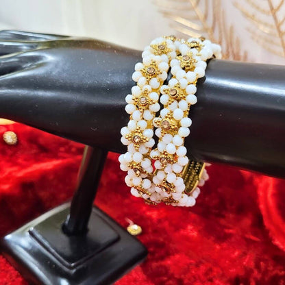 Traditional Wear Flower Design Bangles Kada for womens and girls