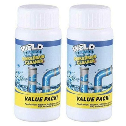 Powerful Drain and Sink Blockage Cleaner Powder, Drain Cleaner Powder, Toilet Blockage Cleaner, Clog Remover, Cleaning Tool, Super Chemical Powder Agent For Kitchen, (110 G) (Pack of 1)