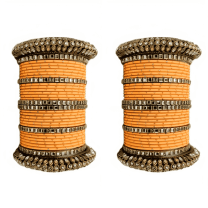 Set of 2 Traditional Partywear Oxidised Bangles Set