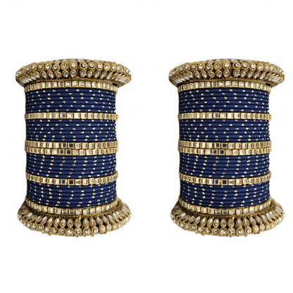 Set of 2 Traditional Partywear Oxidised Bangles Set