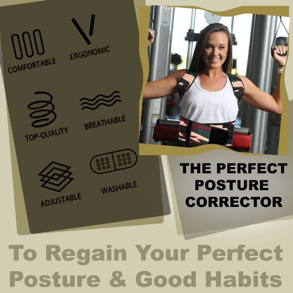 Military Print Posture Correct Belt
