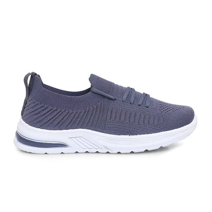 Womens Mesh Sports Shoes Walking Running Shoes For Women (Grey)