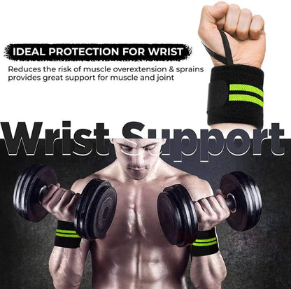 Combo Set of Gym Bag Duffel Bag with Shoulder Strap for Men  Women with Blue Wrist Support Band for Daily Exercise