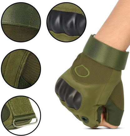 GymWar Weight Lifting Gym Gloves ? Rubber Padded Gloves for Men Women Workout | Weight Lifting Straps for Heavy Lifting Unisex (Free Size) (Green)